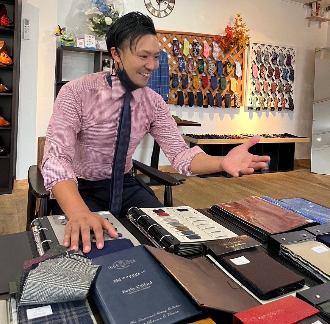 3,000種類の生地選び